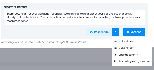 AI Review Response Generator